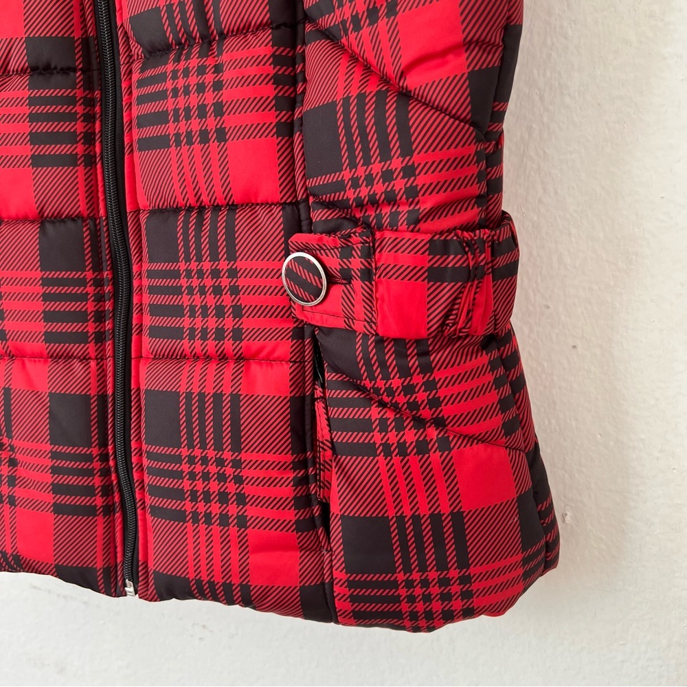 Keren Hart Buffalo Plaid Puffer Vest - Picture 4 of 11